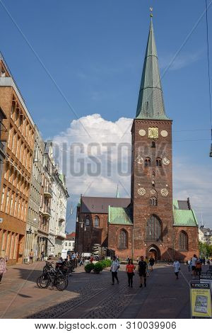 13Th Century Cathedral At Aarhus On Denmark