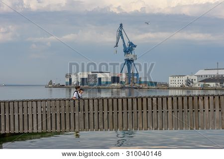 The Port Of Aarhus In Denmark