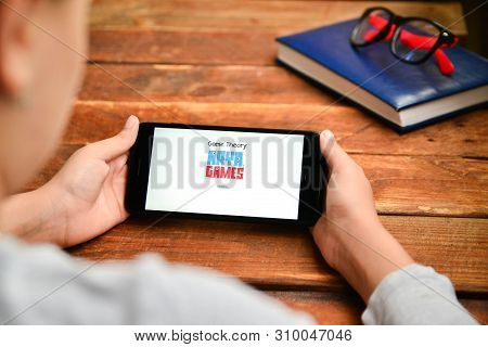 Stavropol, Russian Federation. July 5, 2019. A Man Holding A Smartphone On Which Opens A Mobile Appl