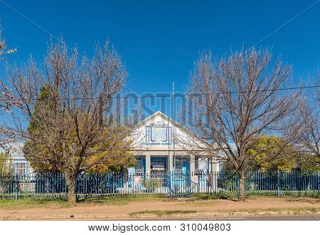 Vrede, South Africa - May 1, 2019: The Intuthuko Katleho Secondary School In Vrede, In The Free Stat