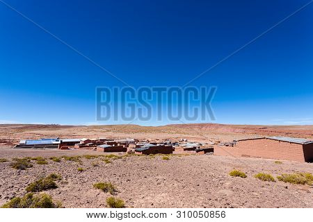 Cerrillos Village View,bolivia. Andean Plateau.bolivian Rural Town