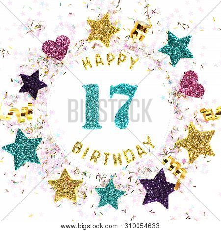 Square Format Greeting Card With The Inscription 