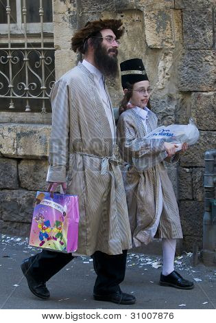 Purim In Mea Shearim