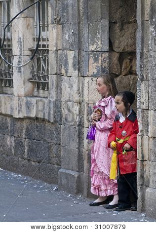 Purim In Mea Shearim