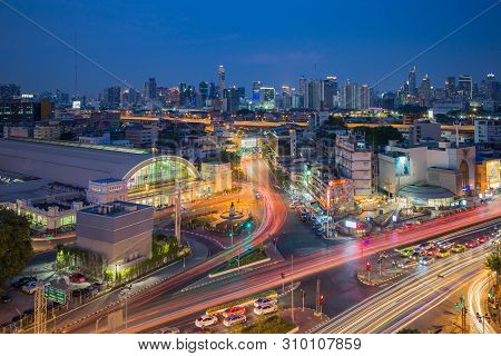 Bangkok Thailand - April 7 2019 : Bangkok Central Train Station (hua Lamphong Railway Station). This
