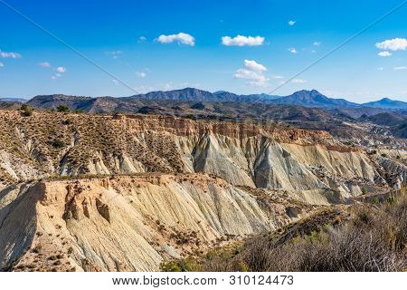 The Badlands Of Abanilla And Mahoya Near Murcia In Spain