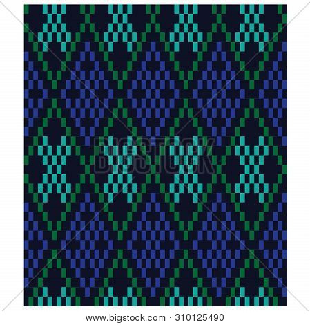 Colourful Classic Modern Argyle Seamless Print Pattern
