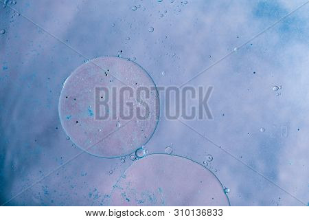 Oil Bubbles Inside Water Base Form Patterns