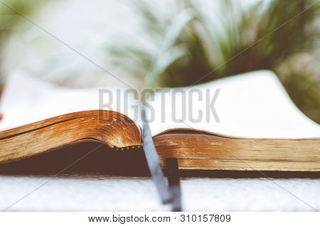 Old Open Book Waiting To Be Read