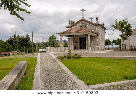 Arosa, Portugal - June 20, 2019 : Chapel S. Amaro, Arosa, Guimaraes, Portugal