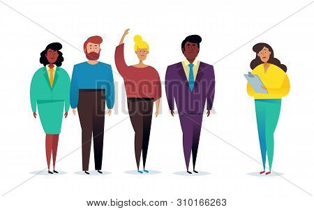 Company For List. Choice Of People. Lecture. Business Concept, Partnership Concept.