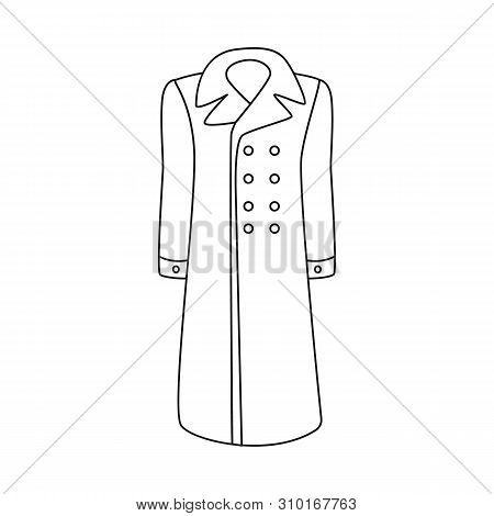 Vector Design Of Cloak And Coat Logo. Collection Of Cloak And Robe Stock Vector Illustration.