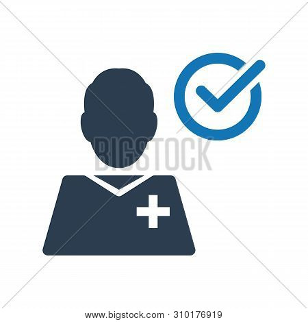 Beautiful, Meticulously Designed Doctor Task Complete Icon