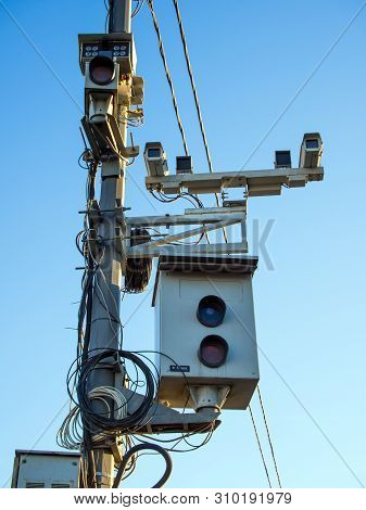 Voronezh, Russia - March 7, 2019: Complexes Of Photo And Video Recording Of Traffic Violations