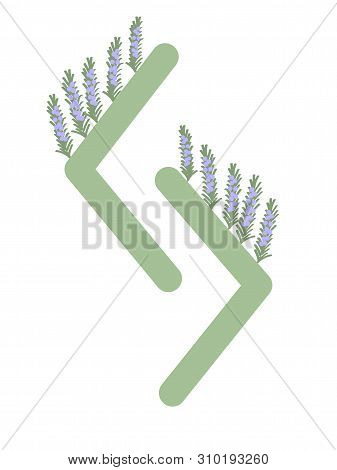 Fleece Scandinavia. Illustration Of The Runes Jera. The Symbol Of The Letter Futhark. Spiritual Esot