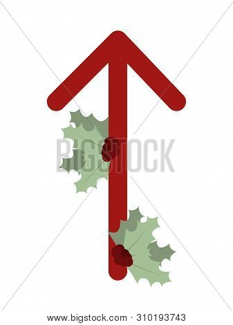 Fleece Scandinavia. Illustration Of The Runes Teiwaz Tiewaz . The Symbol Of The Letter Futhark. Spir