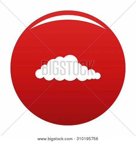 Nebulosity Icon. Simple Illustration Of Nebulosity Vector Icon For Any Design Red