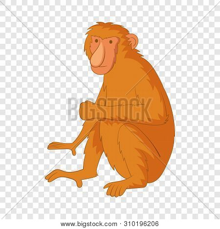 Proboscis Monkey Icon. Cartoon Illustration Of Proboscis Monkey Vector Icon For Web