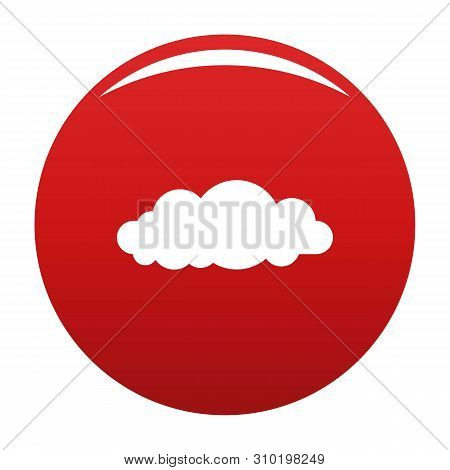 Altocumulus Icon. Simple Illustration Of Altocumulus Vector Icon For Any Design Red