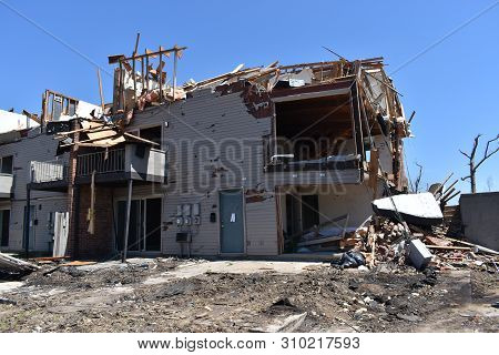 Dayton, Ohio/united States-june 15, 2019:  Tornado Damage In Dayton Ohio Vacinity On The 27th May 20