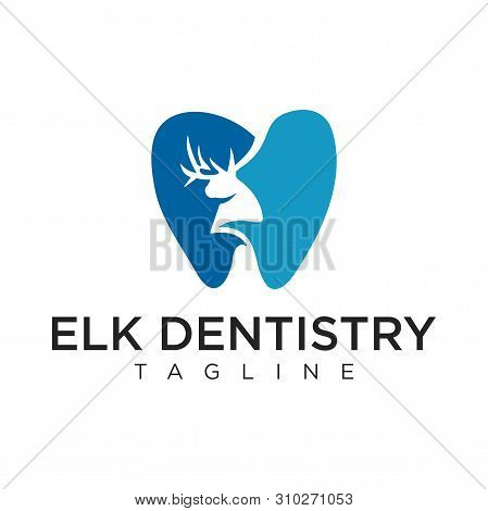 Health Dentistry With Elk Logo Stock Design