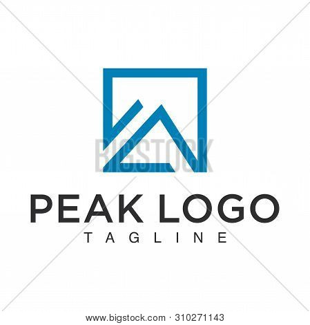 Monogram Abstract Peak Initials Logo Stock  Design