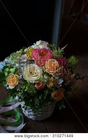 The Most Beautiful Bouquet Of Flowers From Anemone Rose Ranunculus Mattiola Tulip Eucalyptus Narciss