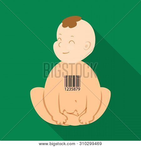 Vector Illustration Of Child And Baby Symbol. Set Of Child And Happy Vector Icon For Stock.