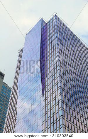 Manila, Philippines - December 7, 2017: Tower 6789, Also Known As Makati Tower (formerly Named Alpha