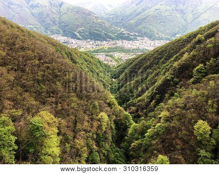 Canyon Of The River Sementina Or Valle Di Sementina, Monte Carasso - Canton Of Ticino, Switzerland