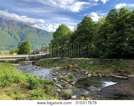 River Sementina Or Fiume Sementina, Monte Carasso - Canton Of Ticino, Switzerland
