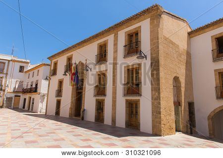 Xabia Spain view of historic buildings and streets in the old town