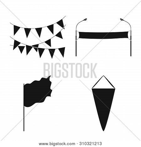 Vector Illustration Of Material And Media Icon. Collection Of Material And Textile Stock Vector Illu