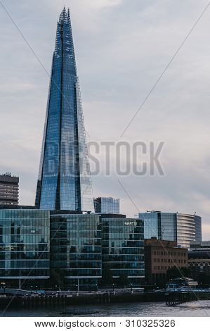 London, Uk - June 22, 2019: View Of City Skyline And The Shard From The Opposite Side Of The River T