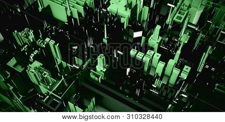 Electronic Circuit Board Futuristic Circuitry Abstract Background 3d Render