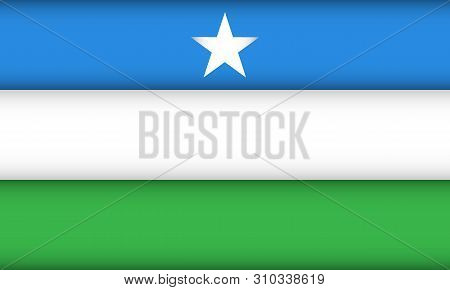 Flag Of Puntland. Vector Illustration. Patriotic Background.