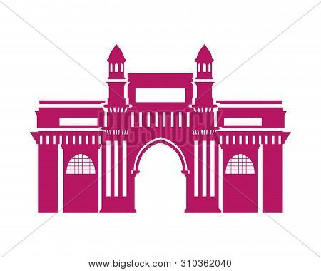 Edification Of Gateway Of India Isolated Icon Vector Illustration Design