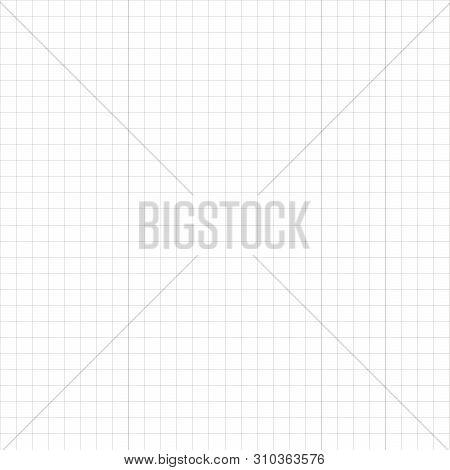 Vector Simple Graph Paper Seamless Background. Abstract Blueprint Paper Illustration
