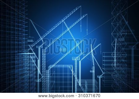 Digital Construction Background