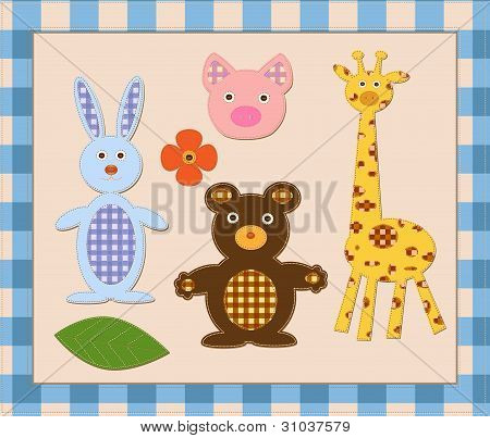 animale. elementi di scrapbook