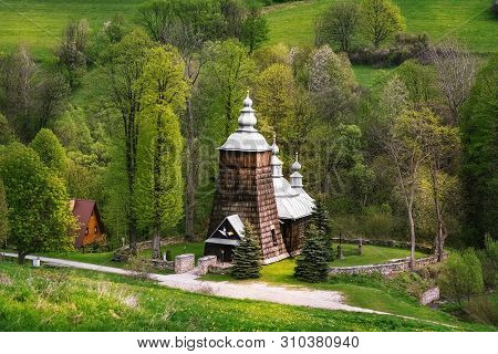 Wooden Greek Catholic Church In Chyrowa, Krosno County, Poland