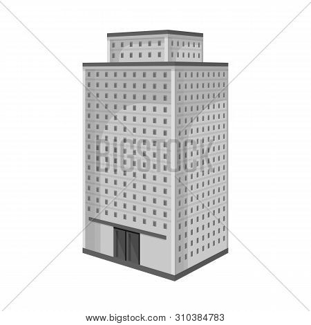 Vector Design Of Office And House Icon. Collection Of Office And Skyscraper Vector Icon For Stock.