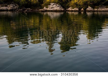 Beautiful Hidden Bay In Trpanj, Dalmatia, Croatia; Peljesac Peninsula