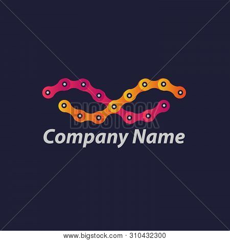 Infinity Chain Logo Vector. Eternal, Limitless, Endless, Life Logo Modern Concept. Infinity Logo Vec