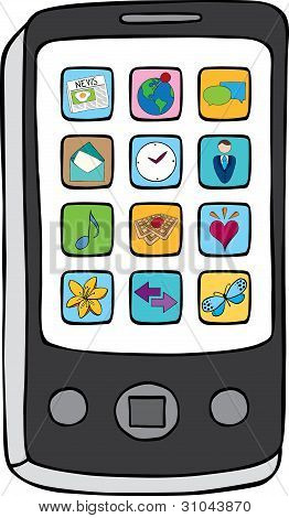 Smart Phone with applications
