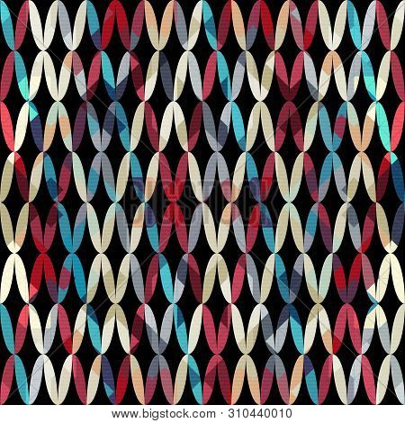 Abstract Seamless Pattern With City Elements Frayed Sprays Triangles Neon Paint Colored High-quality