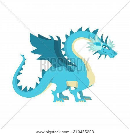 Isolated Object Of Dragon And Predator Icon. Set Of Dragon And Wing Stock Symbol For Web.