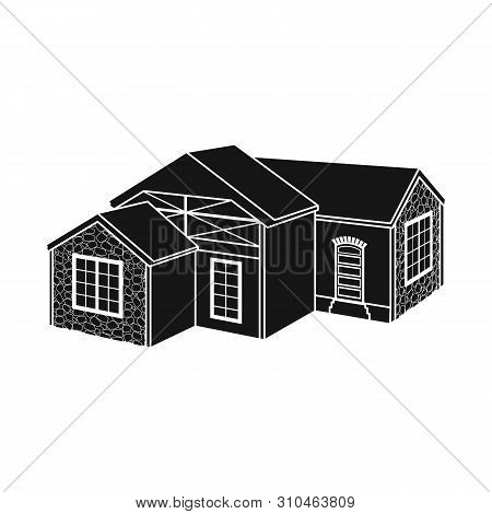 Vector Design Of House And Residential Icon. Set Of House And Big Stock Vector Illustration.