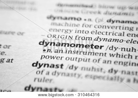 Word Or Phrase Dynamometer In A Dictionary