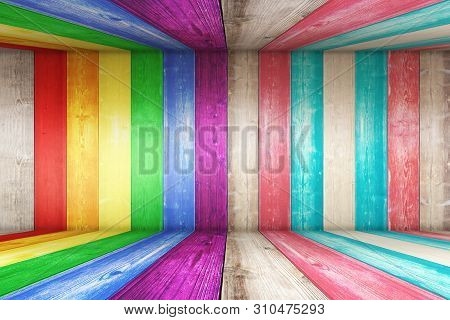 Lgbt Natural Pattern Or White Wood Texture Table Perspective View. Wood Texture Background Surface W